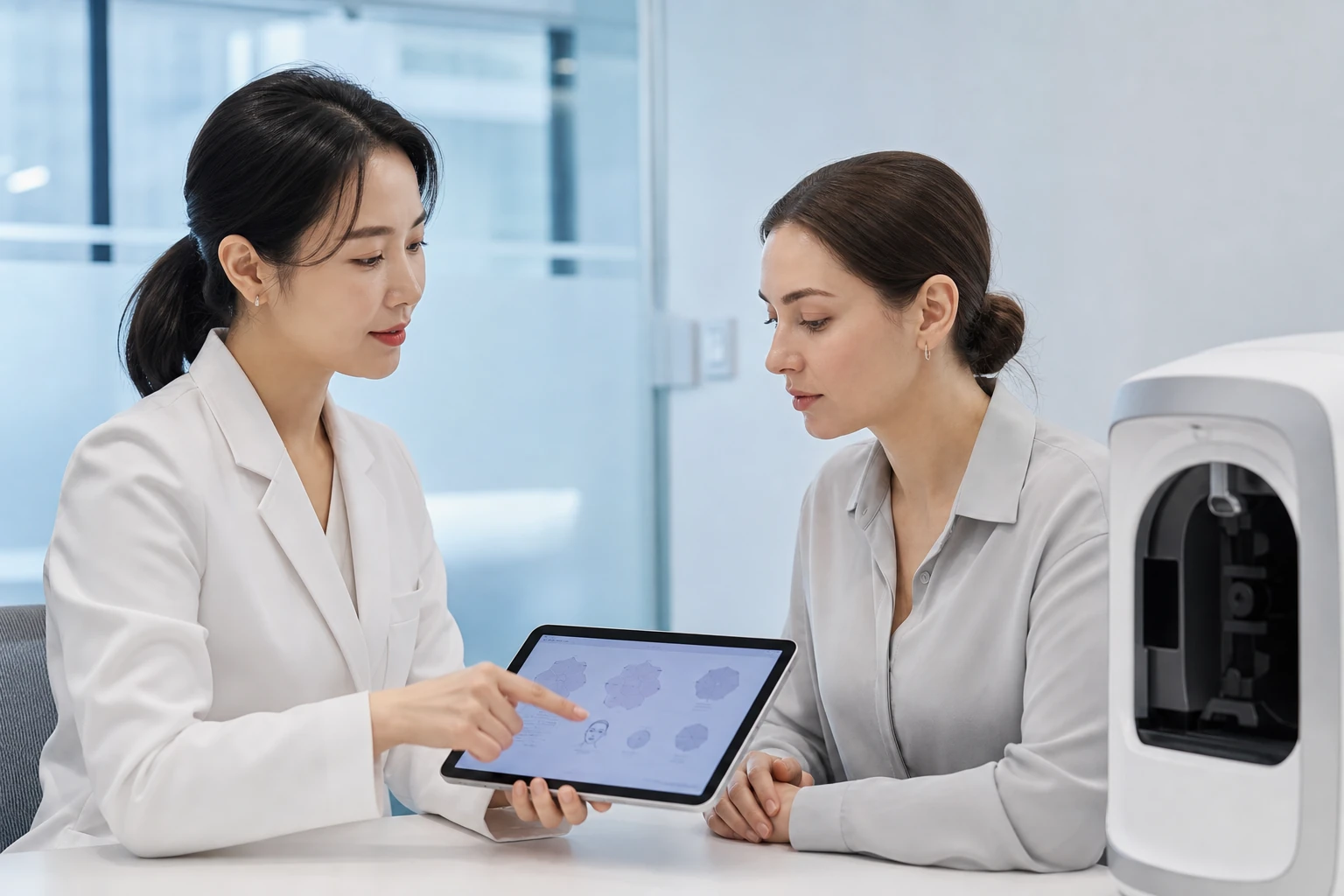 Illustrative dermatology consultation